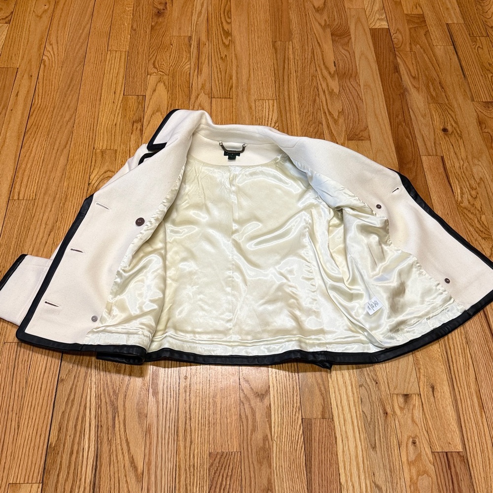 J. Crew Vintage Wool Pea Coat Stadium Jacket Size 14 Style 08411 - Picture 10 of 13